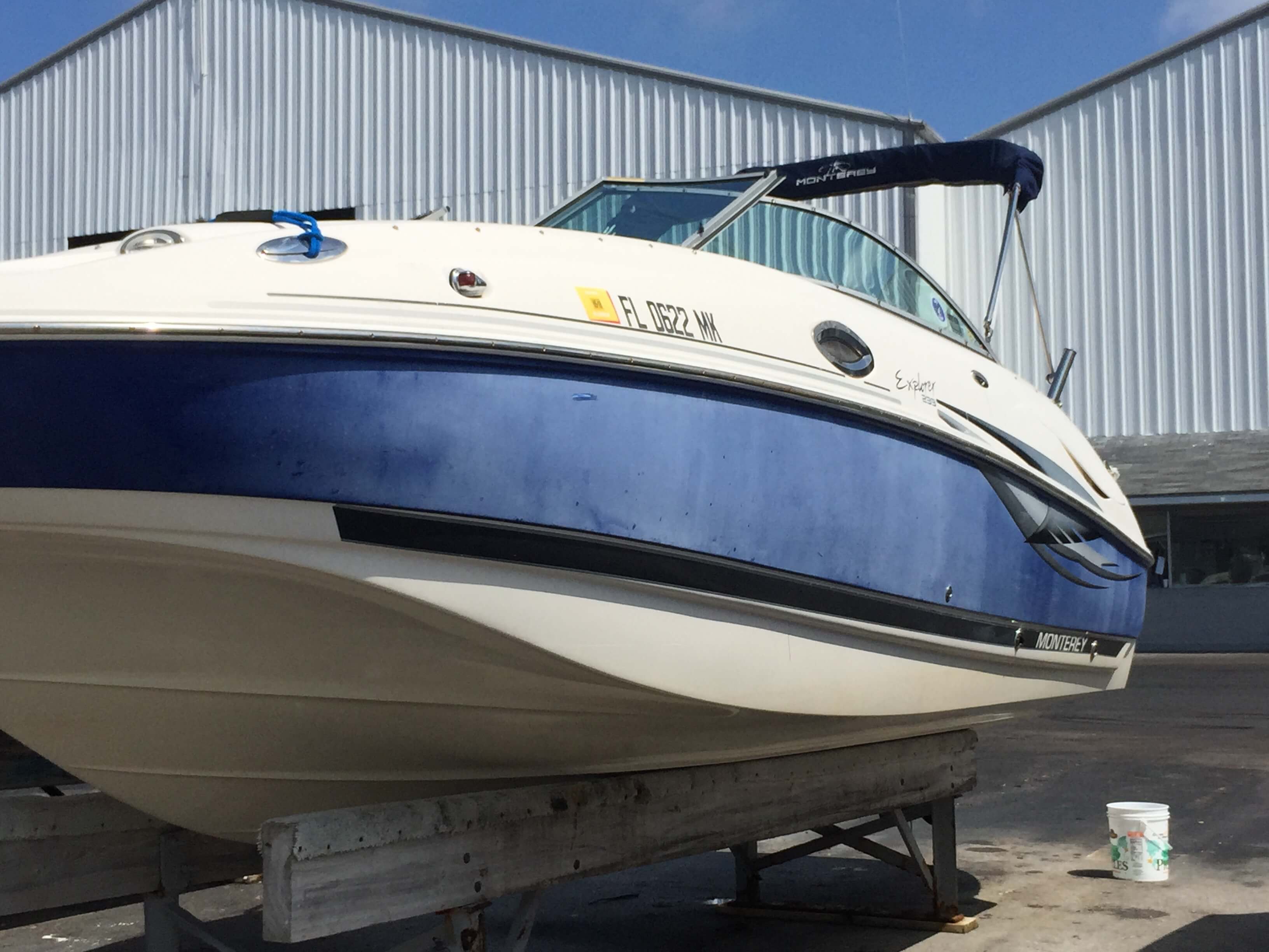 boat wash wax wetsand buff richey dirty tarpon holiday team detailing