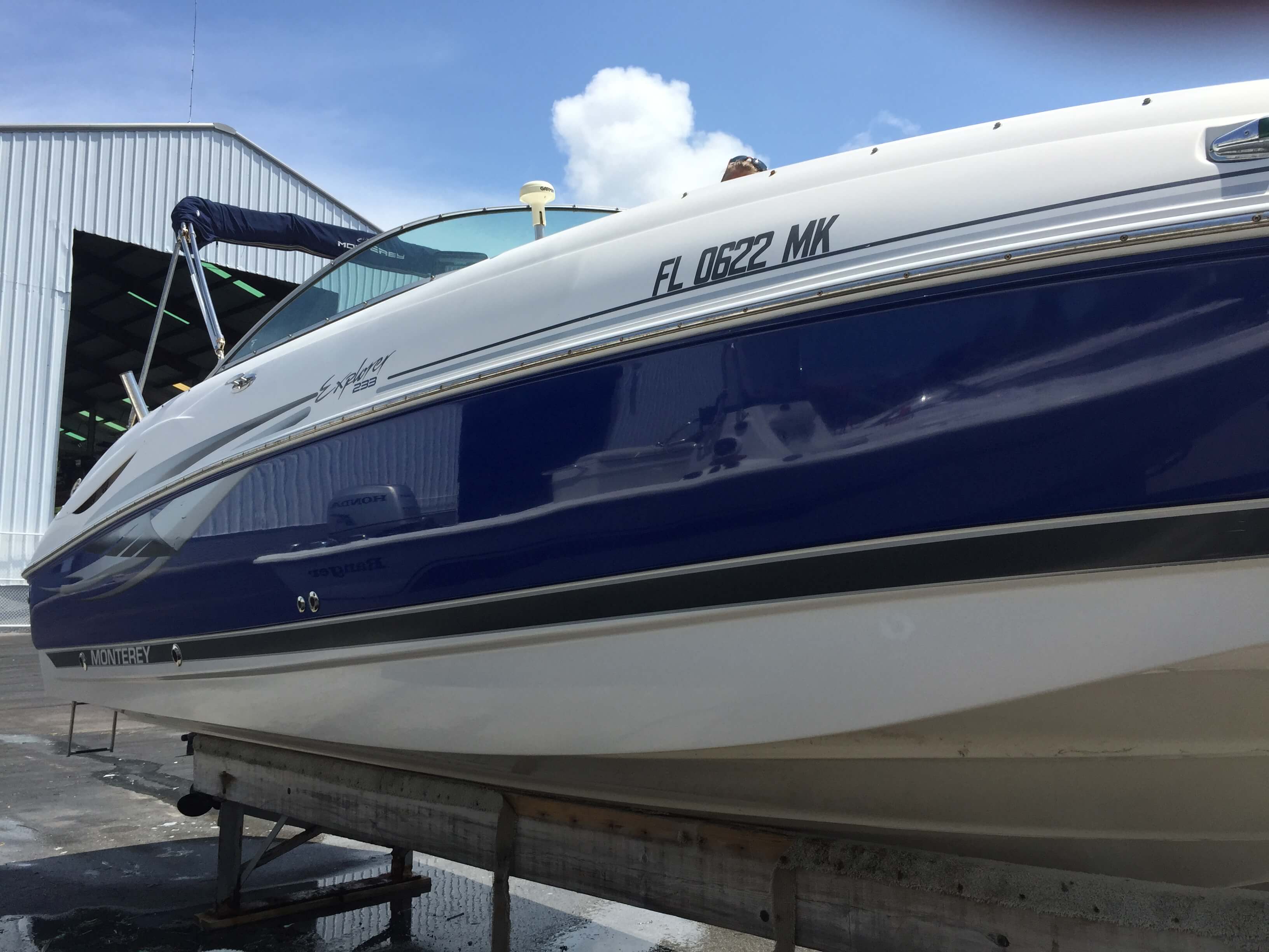 boat wash wax wetsand buff richey dirty tarpon holiday team detailing